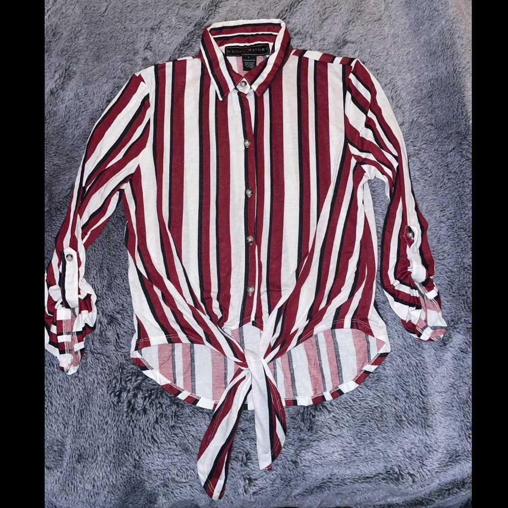 Vertical Striped button up